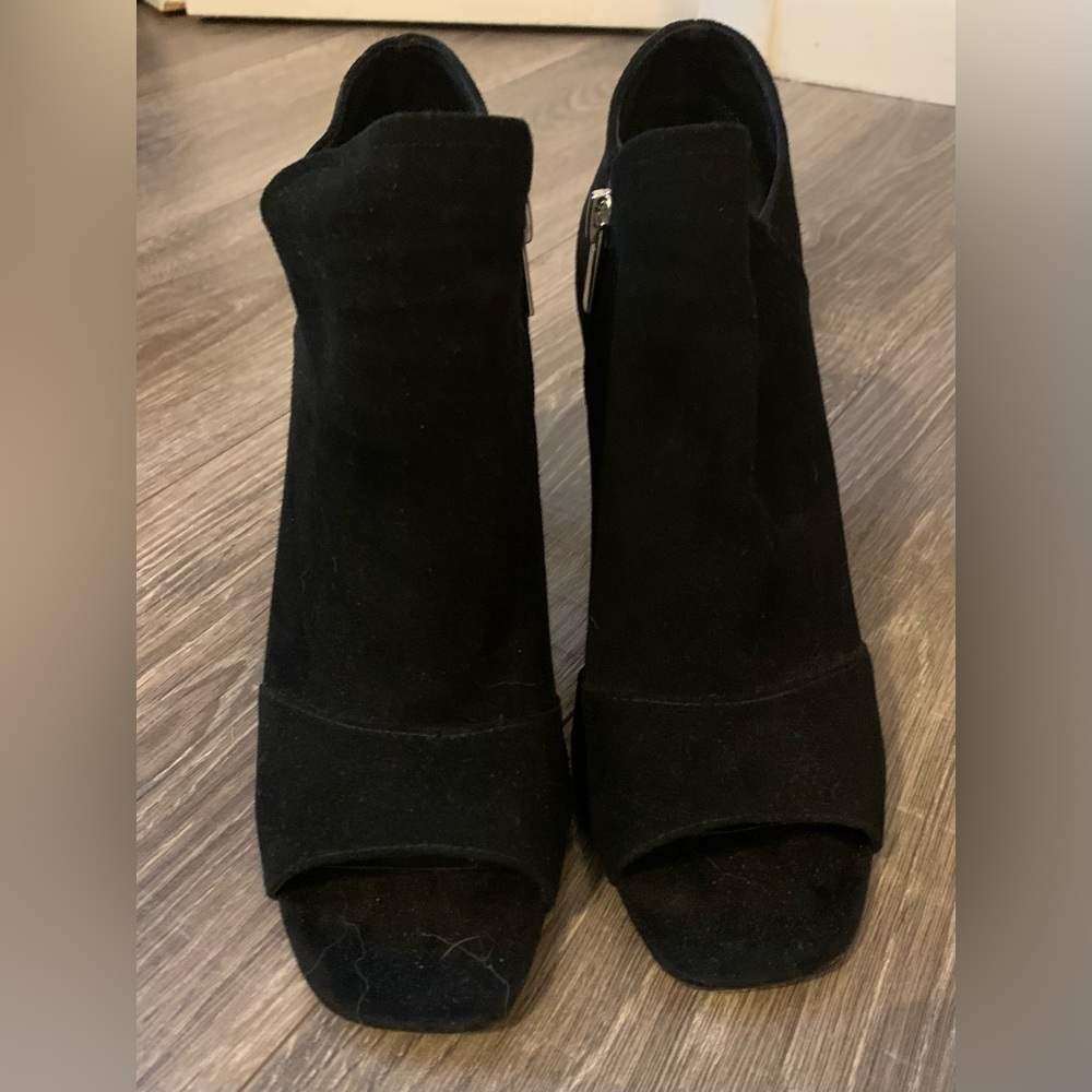 Steven By Steve Madden - Jette Open Toe Ankle Boot, black , 7M, Like New,No Box - Picture 3 of 16